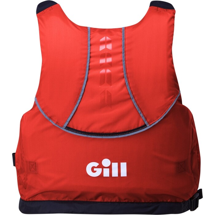 2024 Gill Junior Pro Racer Side Zip 50N Buoyancy Aid 4916J - Red / Orange